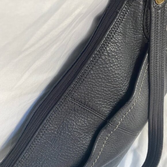 The Sak Black Pebbled Shoulder Bag- Medium Size - Picture 6 of 7